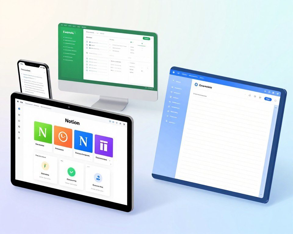 Comparativa: Notion vs. Evernote vs. OneNote