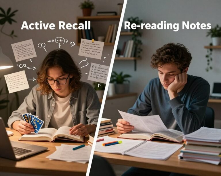 Técnica de Active Recall vs. Releer apuntes