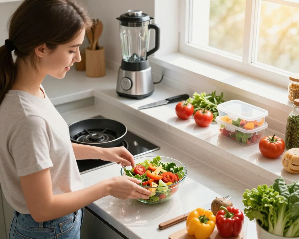 Técnicas de cocina rápida y saludable para estudiantes