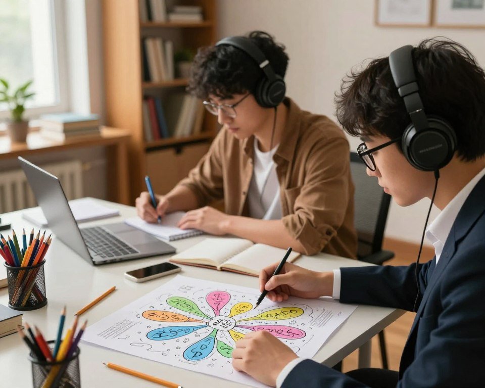 Técnicas de estudio para personas visuales vs. auditivas
